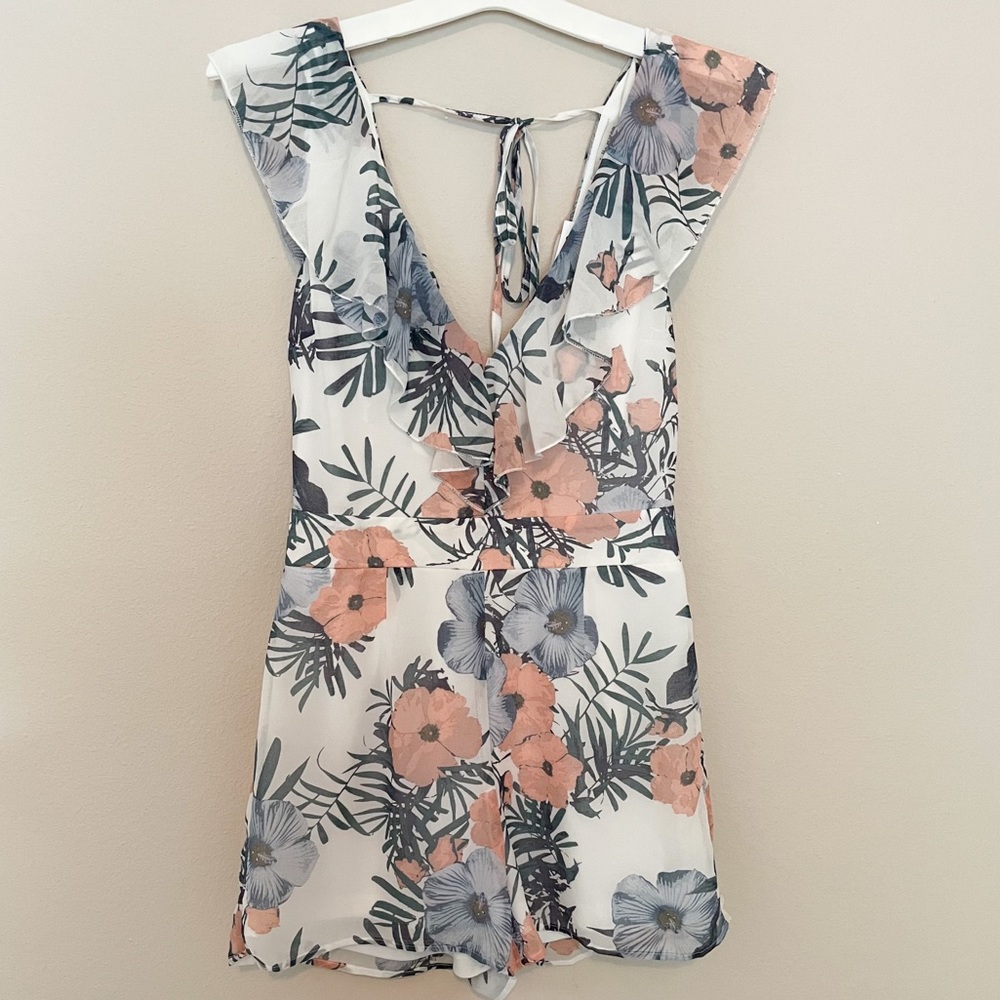 NWT - Charlotte Russe Flower Romper
